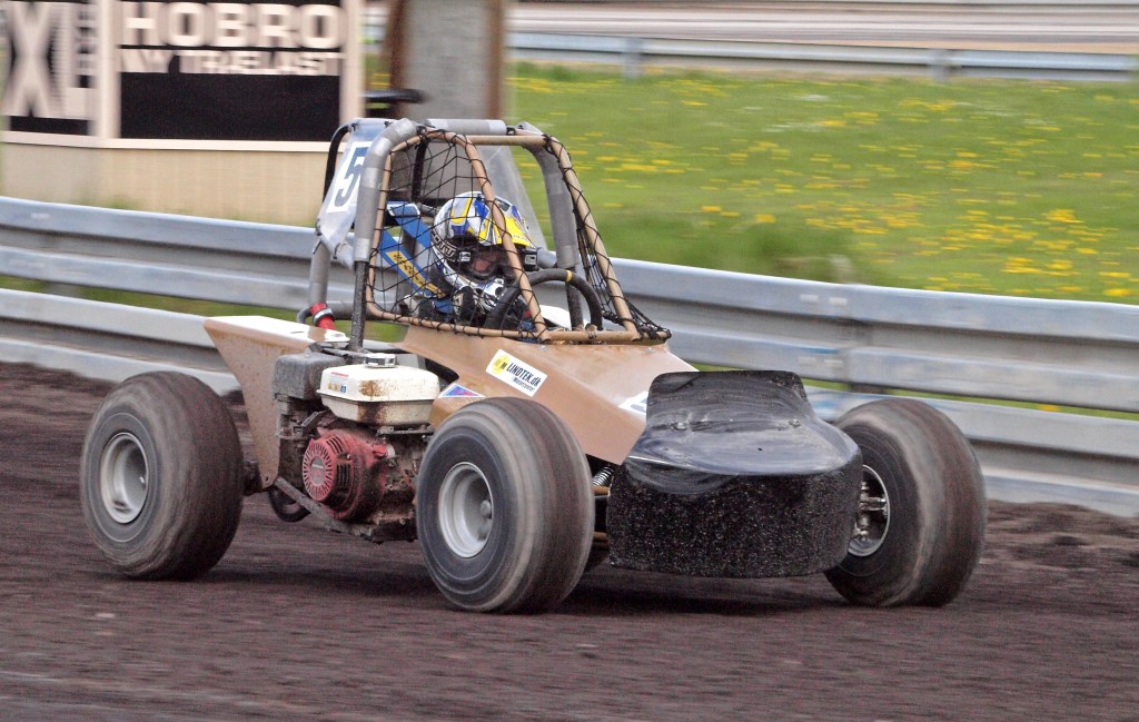 MNJ’eren: Kevin Schneider Nielsen har god fart i sin Cross Kart i CK Mini-klassen
(Foto: Åge Kirketerp Jensen)